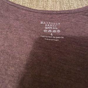French Majestic linen tank top size 4 . It goes from 1 to 4 so like a medium